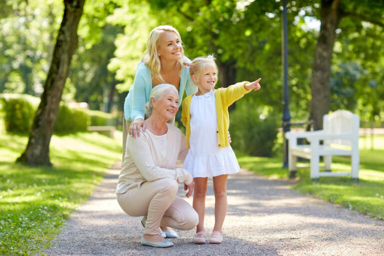 Avail Senior Living | Senior exploring outdoors with family