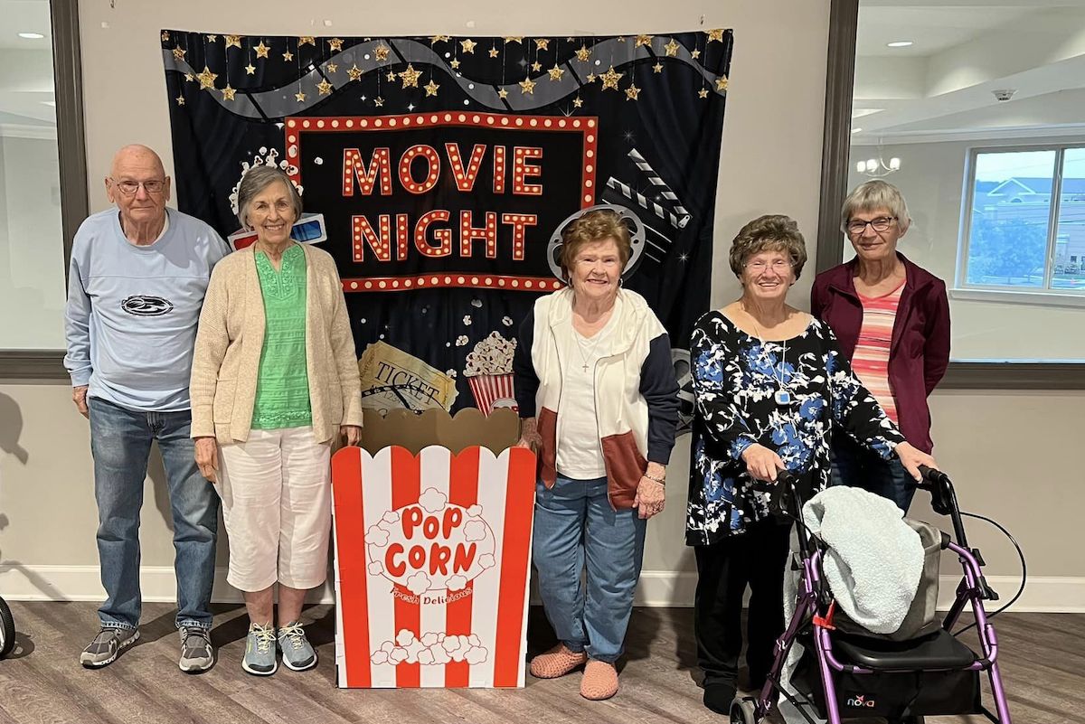 Avail Senior Living | Seniors having a movie night
